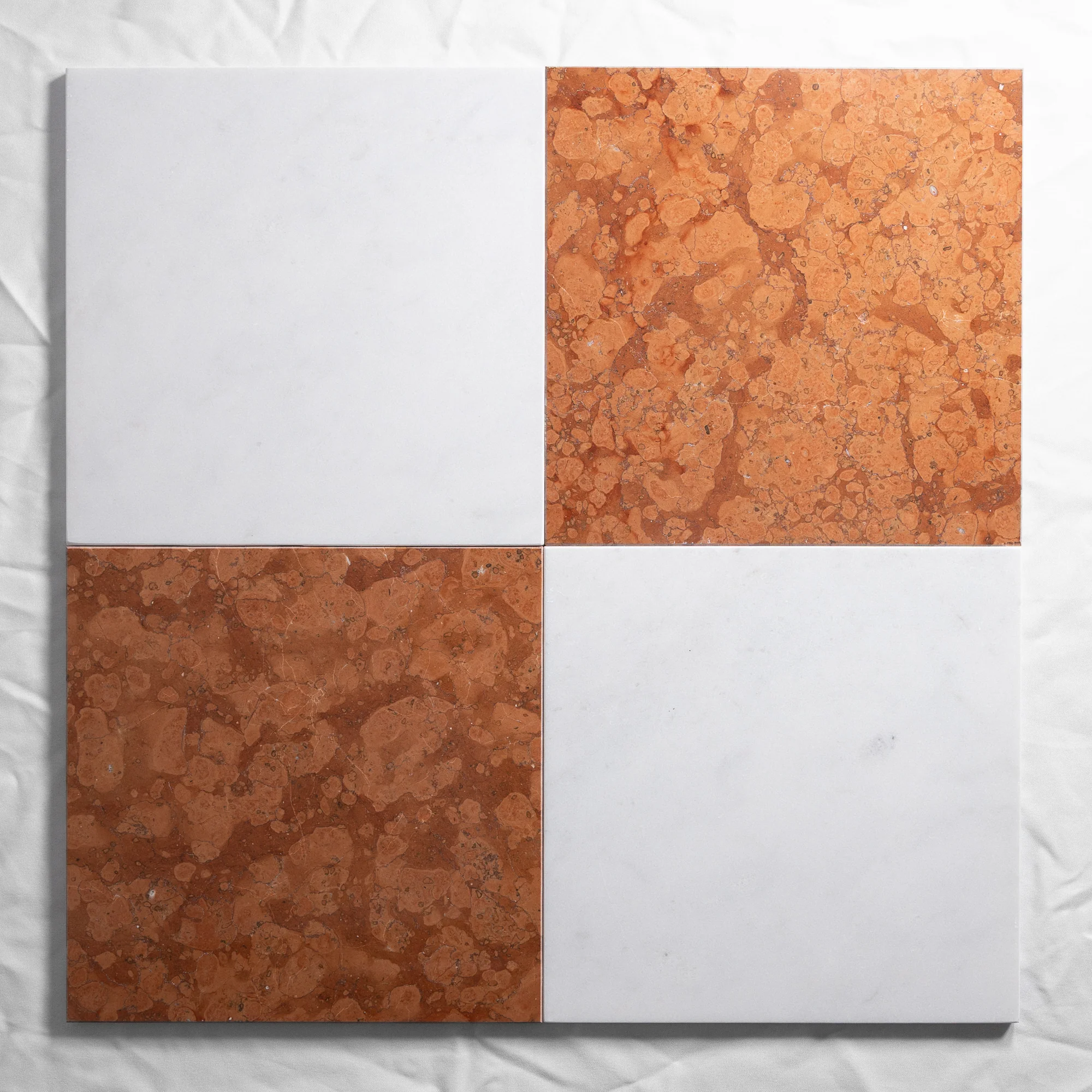 Rosso Verona & Bianco 12"x12"